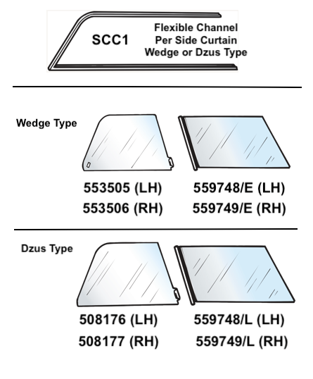 Side Curtain Windows, TR2-TR3-TR3A-TR3B — The Roadster Factory